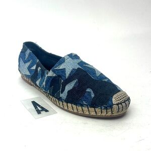 Valentino Rockstud Blue Canvas Star Camo sneaker sz 7